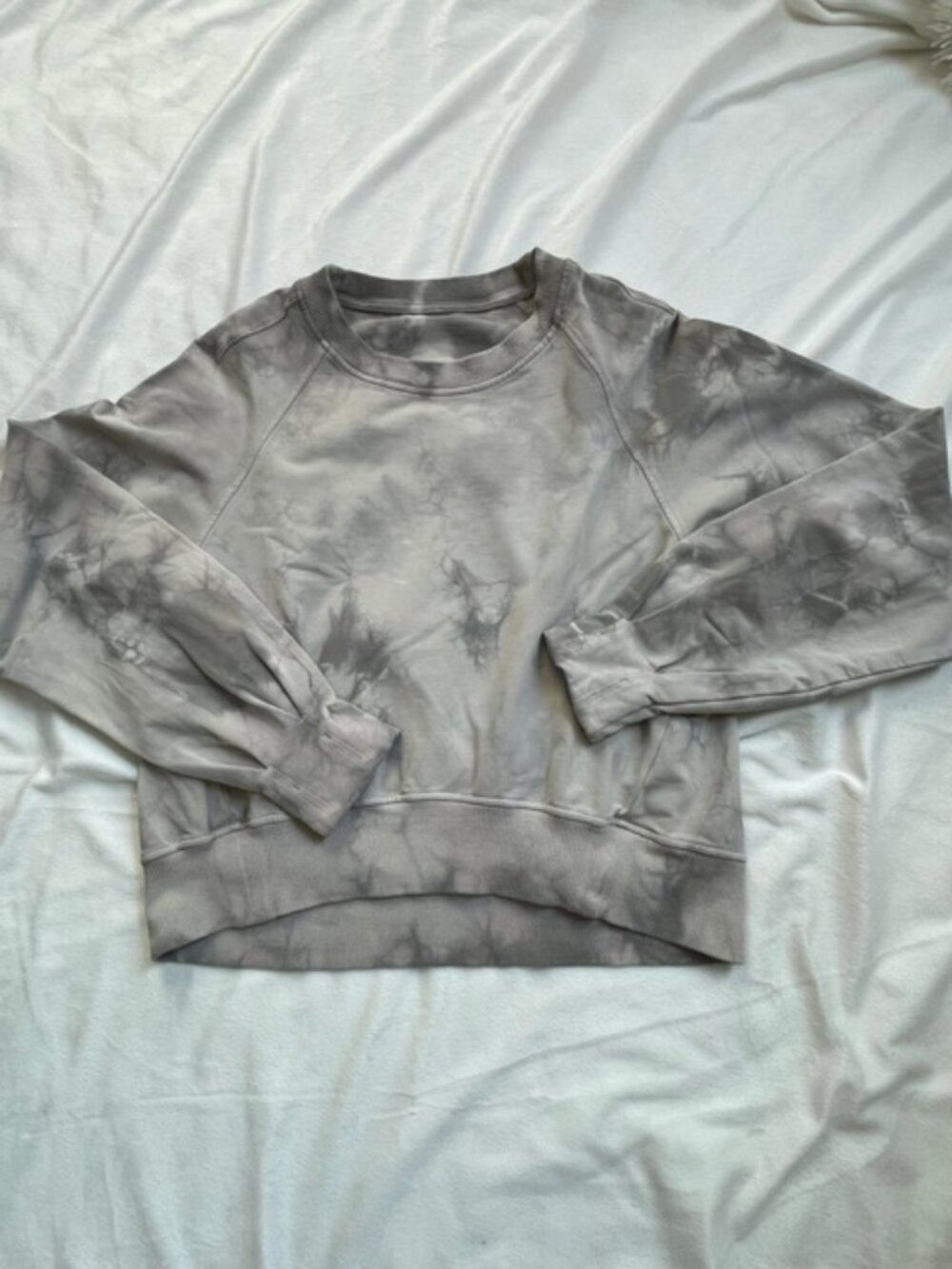 Lululemon Women's Its A Wash Crew Tie Dye Sweatshirt, Gray, Size 6